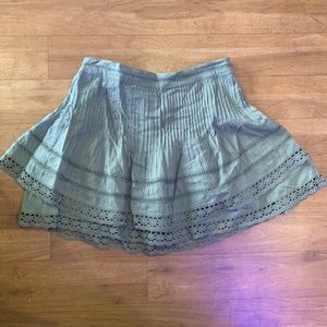 [Free People] Army Green Mini Skirt